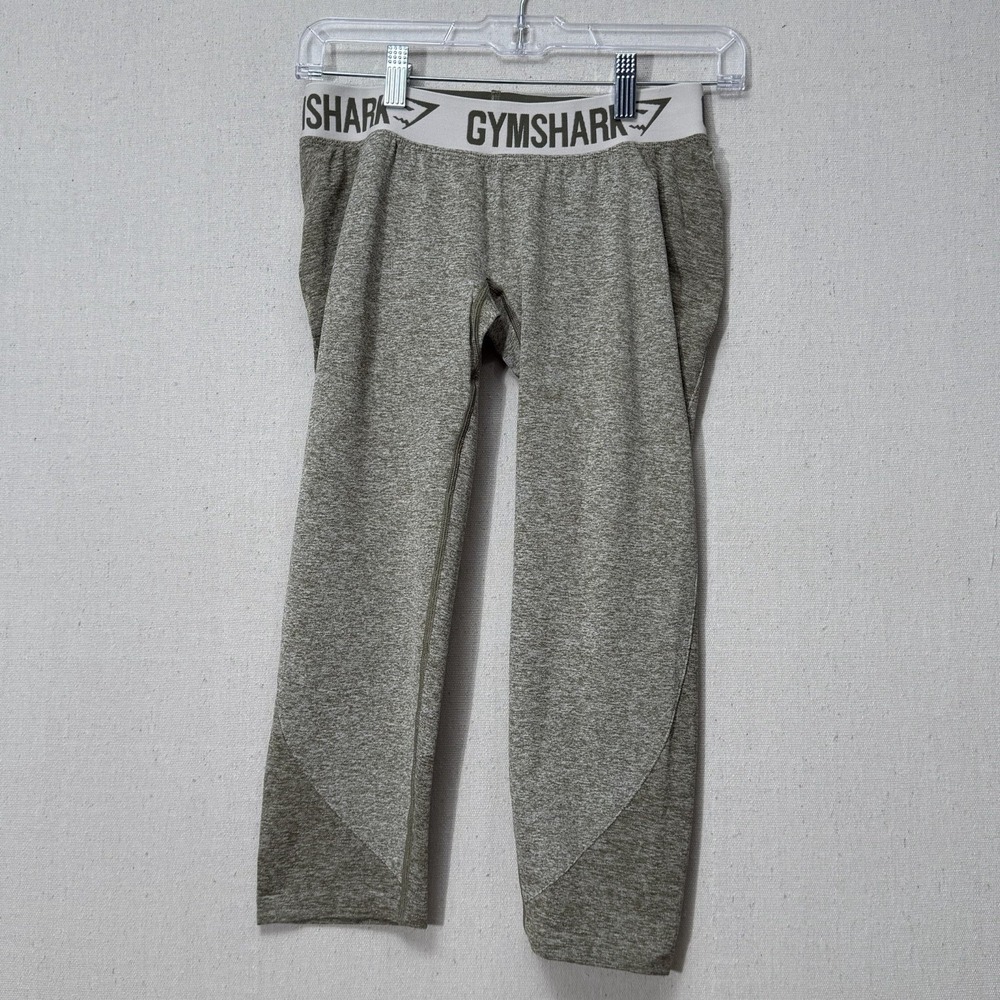 Gymshark Flex Low Waisted Compression Leggings  Khaki Sand Athletic Wear Med